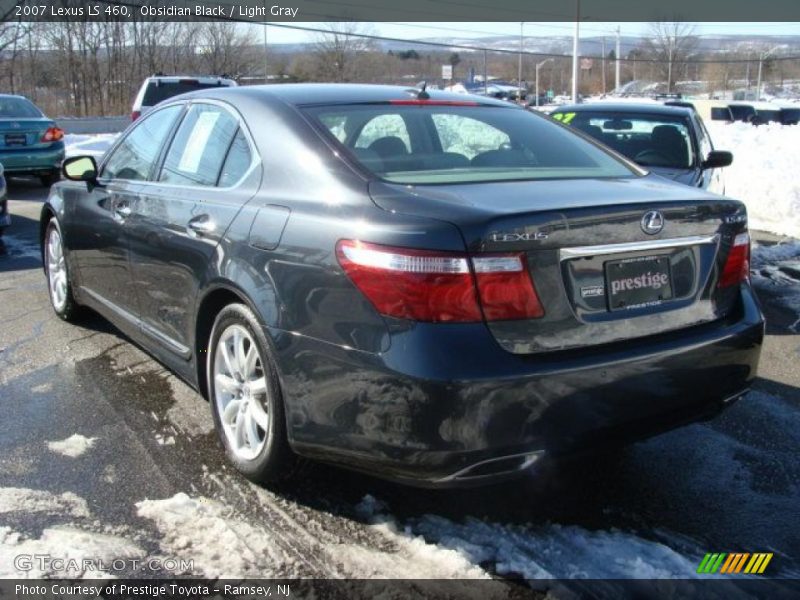Obsidian Black / Light Gray 2007 Lexus LS 460