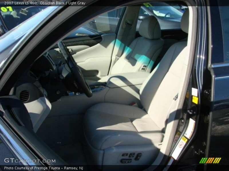 Obsidian Black / Light Gray 2007 Lexus LS 460