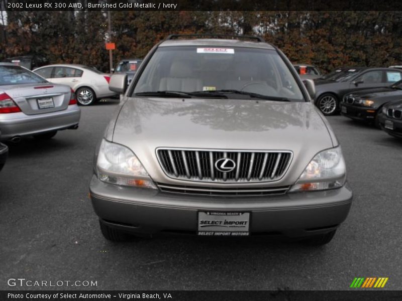 Burnished Gold Metallic / Ivory 2002 Lexus RX 300 AWD