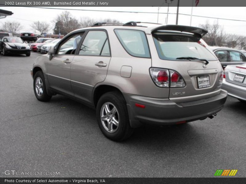 Burnished Gold Metallic / Ivory 2002 Lexus RX 300 AWD