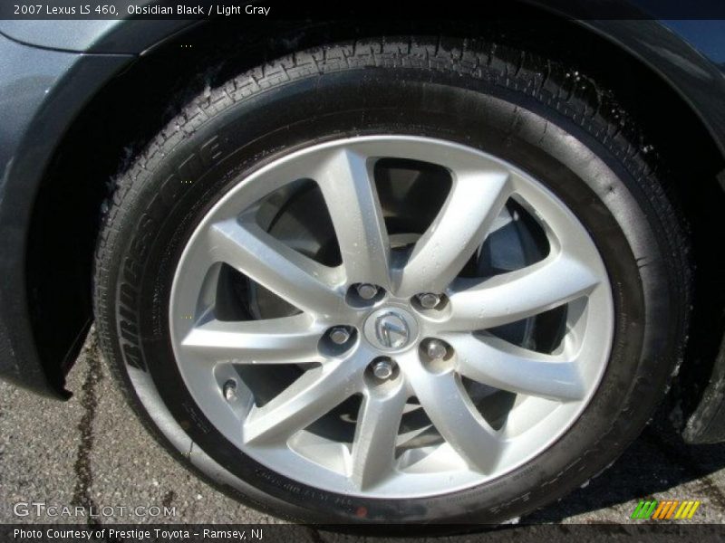 Obsidian Black / Light Gray 2007 Lexus LS 460