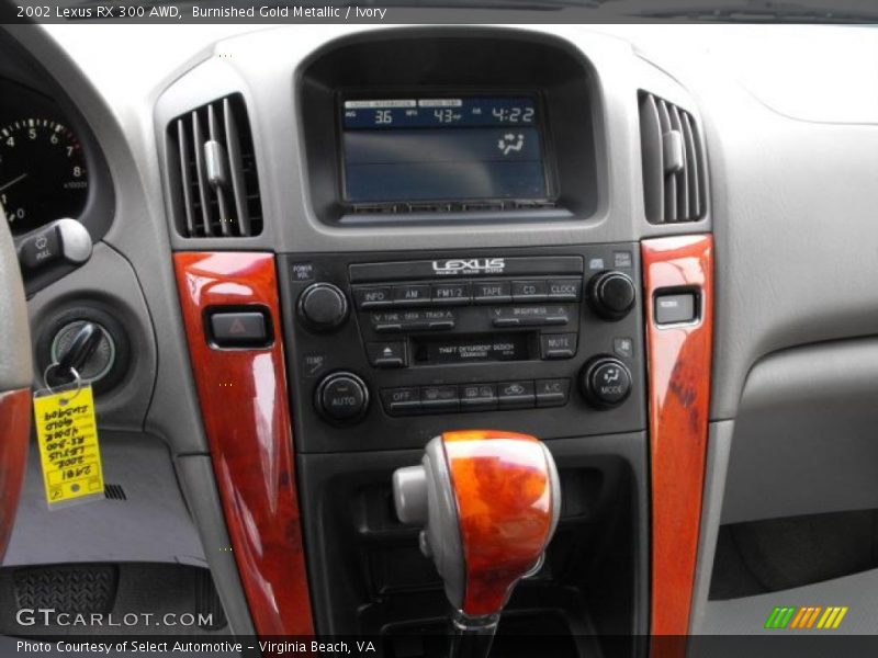 Burnished Gold Metallic / Ivory 2002 Lexus RX 300 AWD