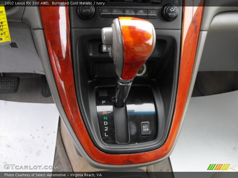 Burnished Gold Metallic / Ivory 2002 Lexus RX 300 AWD