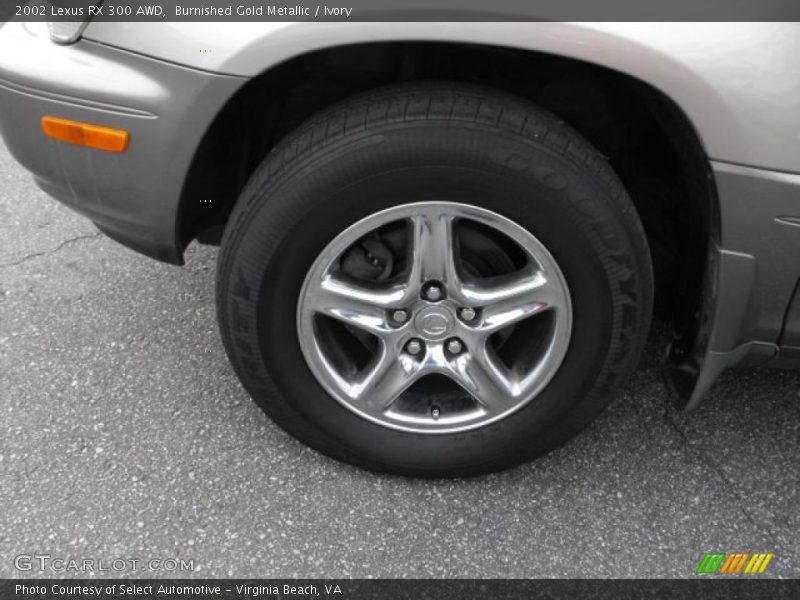 Burnished Gold Metallic / Ivory 2002 Lexus RX 300 AWD