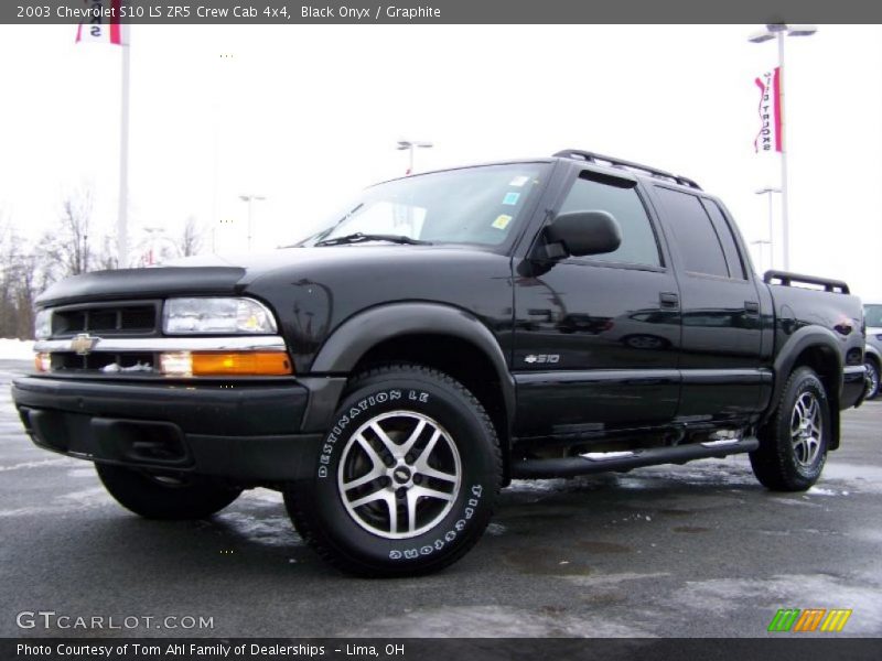 Black Onyx / Graphite 2003 Chevrolet S10 LS ZR5 Crew Cab 4x4