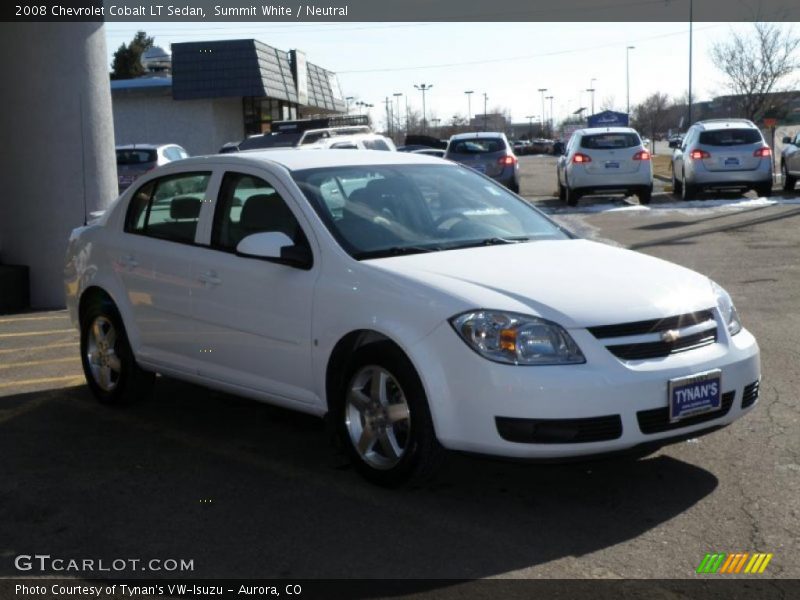 Summit White / Neutral 2008 Chevrolet Cobalt LT Sedan