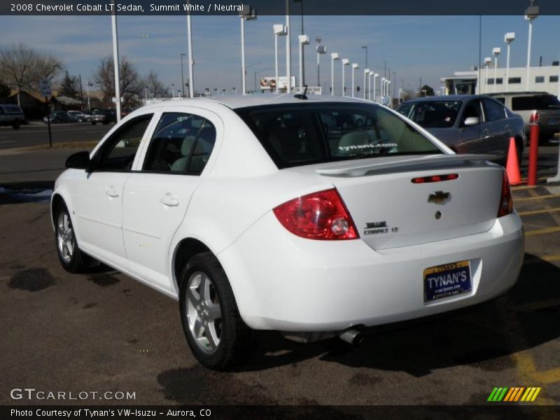 Summit White / Neutral 2008 Chevrolet Cobalt LT Sedan