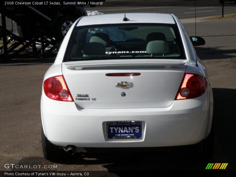 Summit White / Neutral 2008 Chevrolet Cobalt LT Sedan