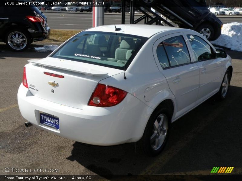 Summit White / Neutral 2008 Chevrolet Cobalt LT Sedan