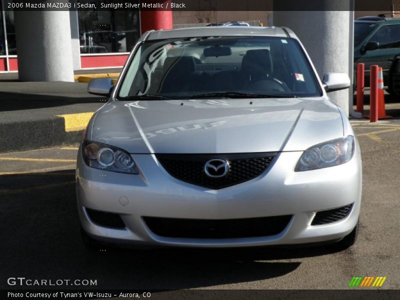 Sunlight Silver Metallic / Black 2006 Mazda MAZDA3 i Sedan