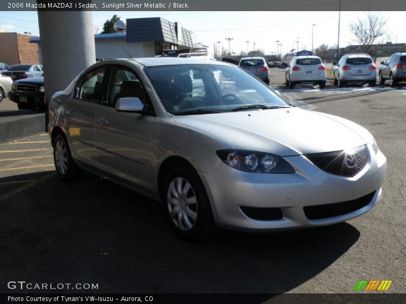 Sunlight Silver Metallic / Black 2006 Mazda MAZDA3 i Sedan