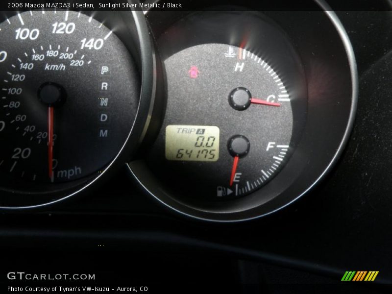 Sunlight Silver Metallic / Black 2006 Mazda MAZDA3 i Sedan