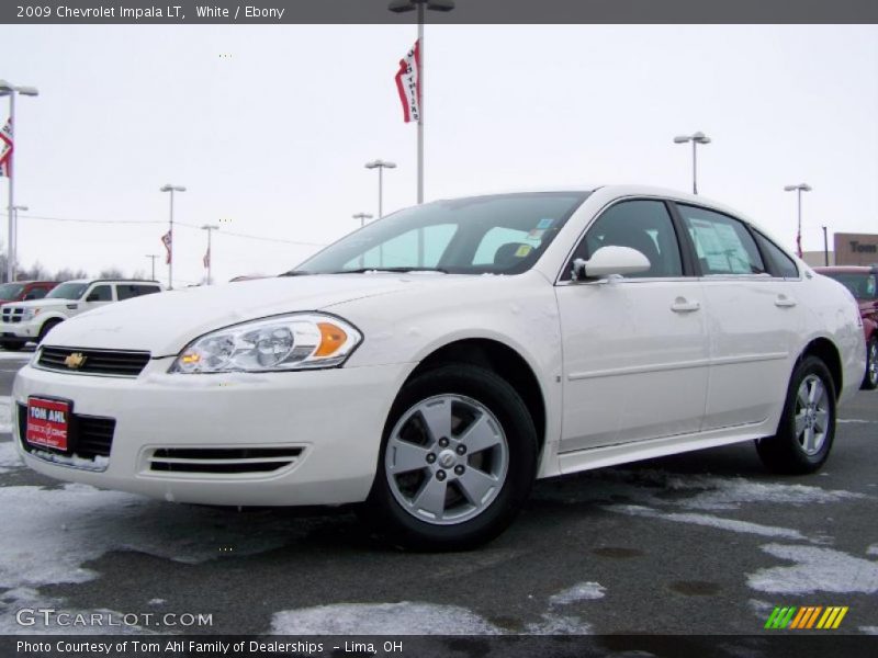 White / Ebony 2009 Chevrolet Impala LT