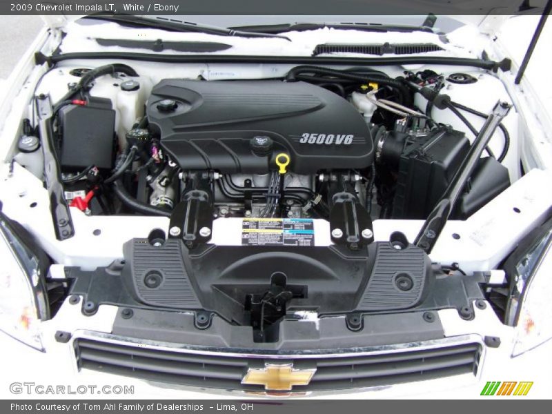 White / Ebony 2009 Chevrolet Impala LT