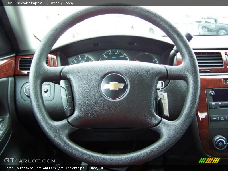 White / Ebony 2009 Chevrolet Impala LT