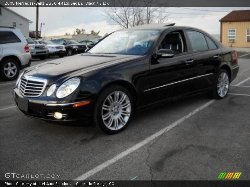 Black / Black 2008 Mercedes-Benz E 350 4Matic Sedan