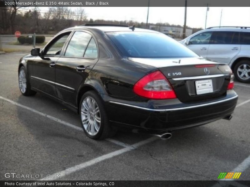 Black / Black 2008 Mercedes-Benz E 350 4Matic Sedan