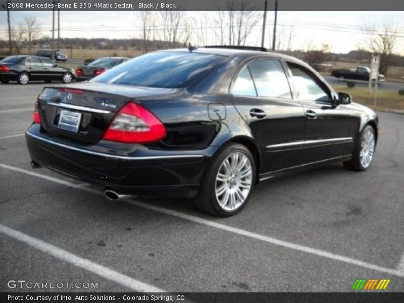Black / Black 2008 Mercedes-Benz E 350 4Matic Sedan