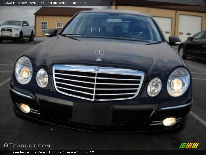 Black / Black 2008 Mercedes-Benz E 350 4Matic Sedan