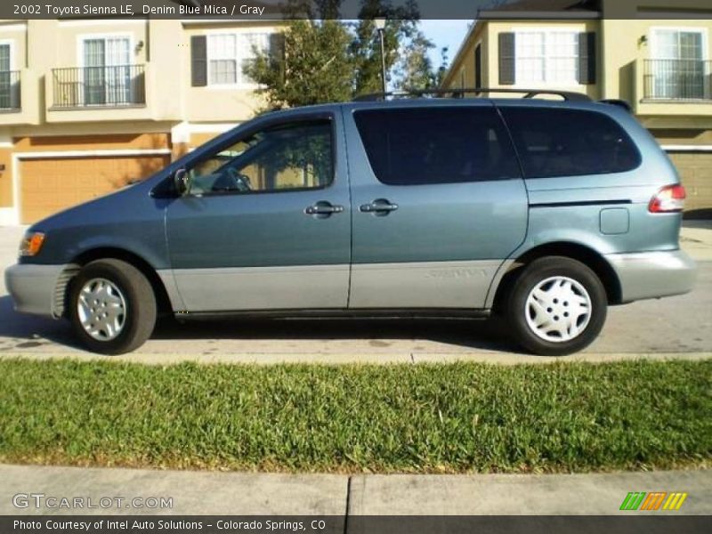 Denim Blue Mica / Gray 2002 Toyota Sienna LE