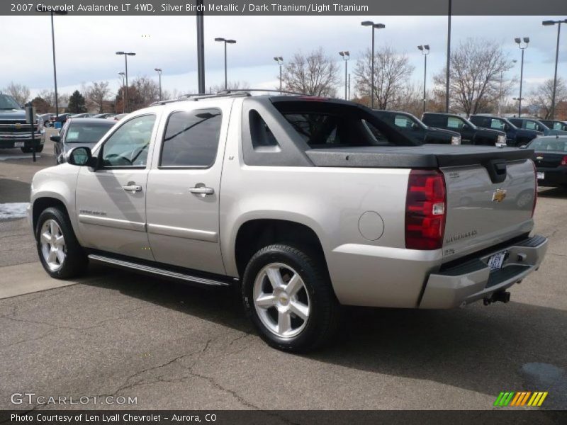 Silver Birch Metallic / Dark Titanium/Light Titanium 2007 Chevrolet Avalanche LT 4WD