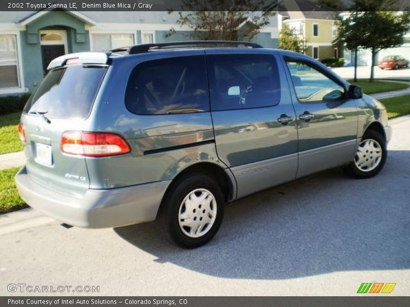 Denim Blue Mica / Gray 2002 Toyota Sienna LE