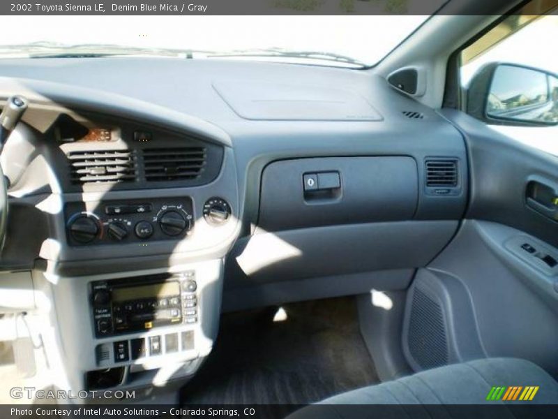 Denim Blue Mica / Gray 2002 Toyota Sienna LE