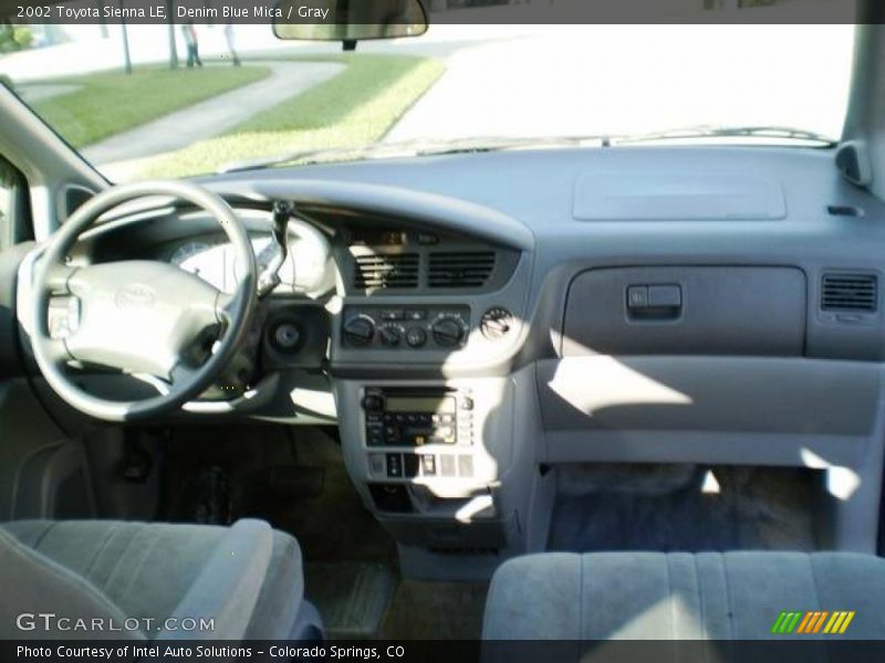 Denim Blue Mica / Gray 2002 Toyota Sienna LE