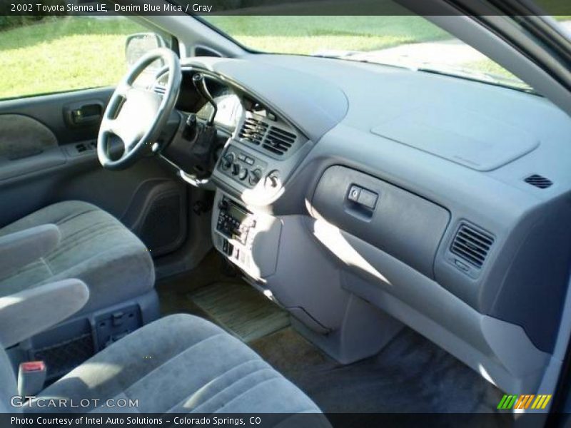 Denim Blue Mica / Gray 2002 Toyota Sienna LE
