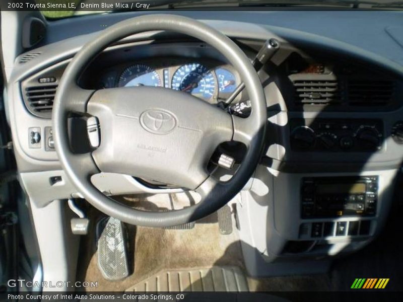 Denim Blue Mica / Gray 2002 Toyota Sienna LE