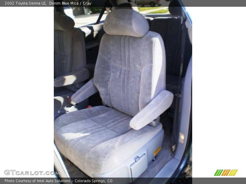 Denim Blue Mica / Gray 2002 Toyota Sienna LE