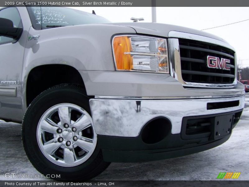 Silver Birch Metallic / Ebony 2009 GMC Sierra 1500 Hybrid Crew Cab