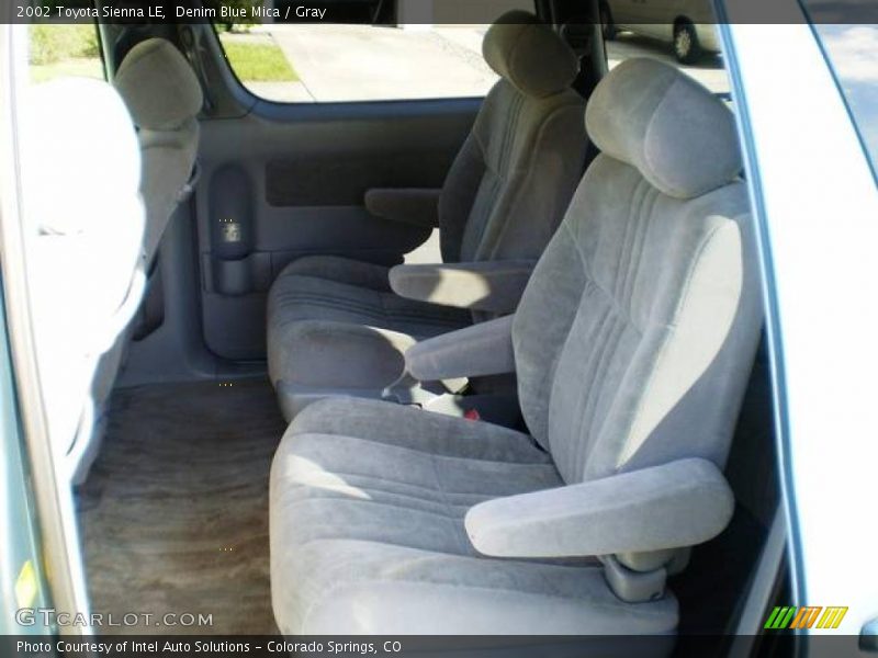Denim Blue Mica / Gray 2002 Toyota Sienna LE