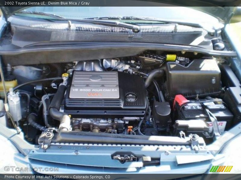 Denim Blue Mica / Gray 2002 Toyota Sienna LE