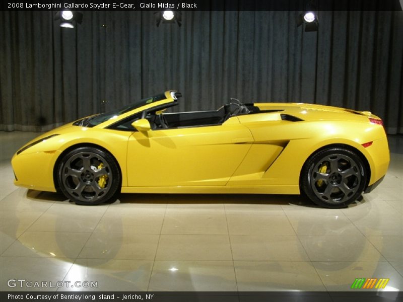 Giallo Midas / Black 2008 Lamborghini Gallardo Spyder E-Gear