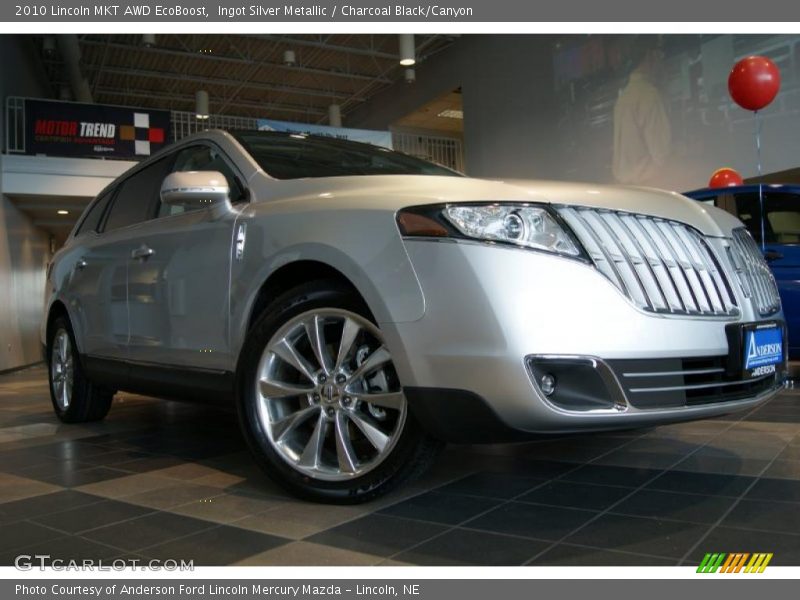 Ingot Silver Metallic / Charcoal Black/Canyon 2010 Lincoln MKT AWD EcoBoost