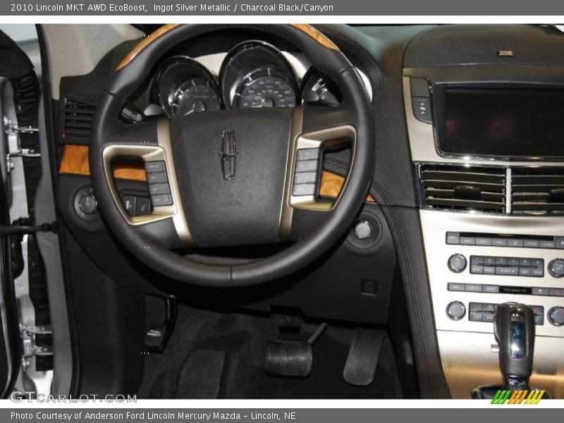 Ingot Silver Metallic / Charcoal Black/Canyon 2010 Lincoln MKT AWD EcoBoost