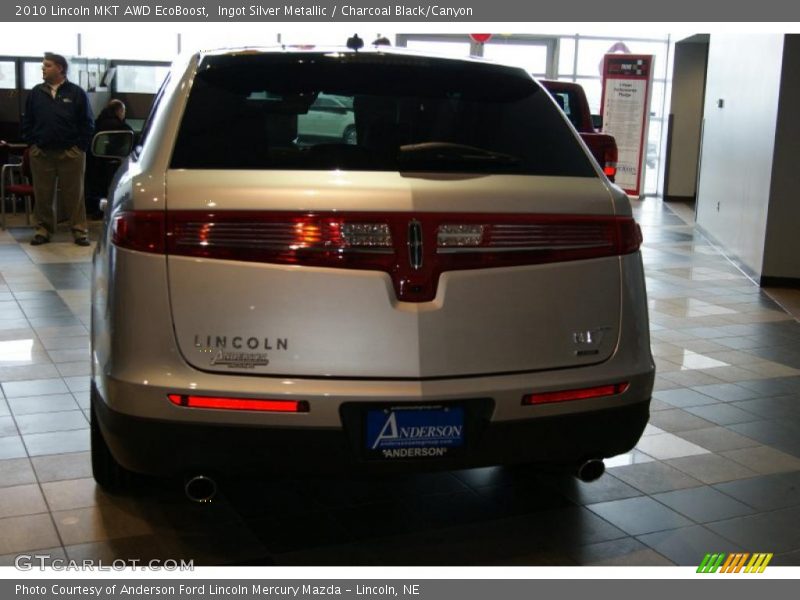 Ingot Silver Metallic / Charcoal Black/Canyon 2010 Lincoln MKT AWD EcoBoost
