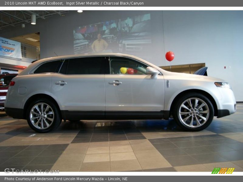Ingot Silver Metallic / Charcoal Black/Canyon 2010 Lincoln MKT AWD EcoBoost