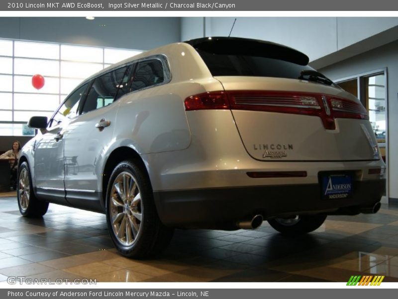 Ingot Silver Metallic / Charcoal Black/Canyon 2010 Lincoln MKT AWD EcoBoost