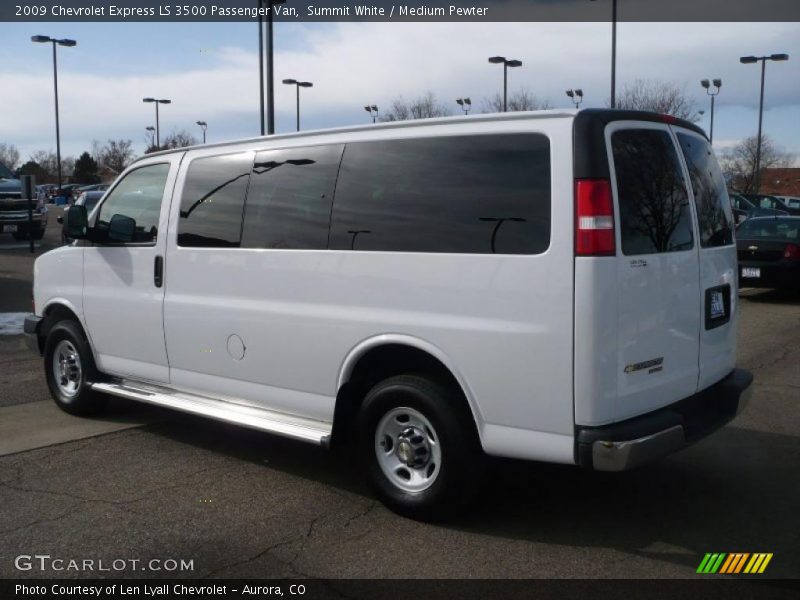 Summit White / Medium Pewter 2009 Chevrolet Express LS 3500 Passenger Van