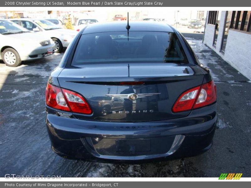 Modern Blue Pearl / Dark Slate Gray/Light Slate Gray 2008 Chrysler Sebring LX Sedan