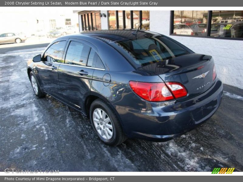 Modern Blue Pearl / Dark Slate Gray/Light Slate Gray 2008 Chrysler Sebring LX Sedan