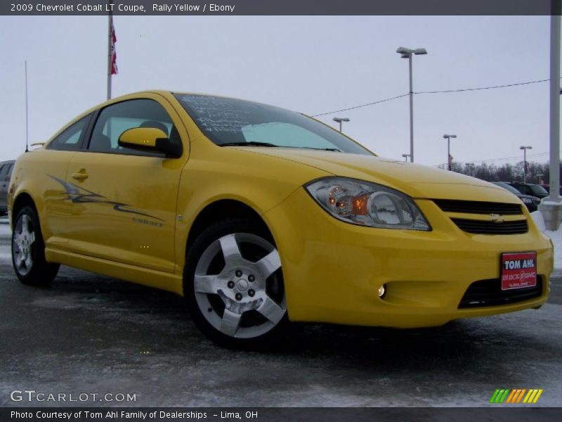 Rally Yellow / Ebony 2009 Chevrolet Cobalt LT Coupe