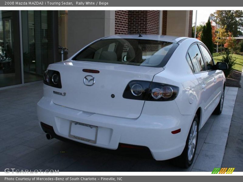 Rally White / Beige 2008 Mazda MAZDA3 i Touring Sedan