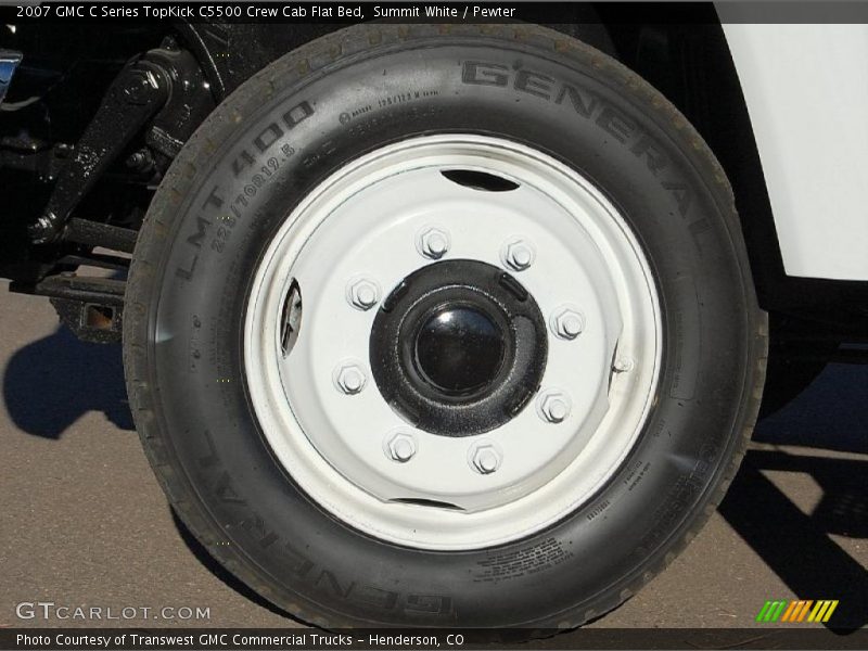 Summit White / Pewter 2007 GMC C Series TopKick C5500 Crew Cab Flat Bed