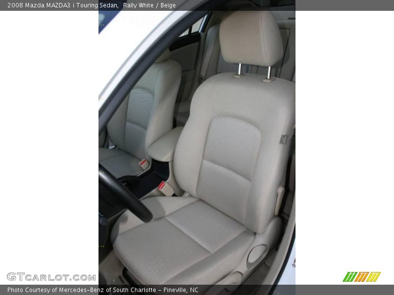 Rally White / Beige 2008 Mazda MAZDA3 i Touring Sedan
