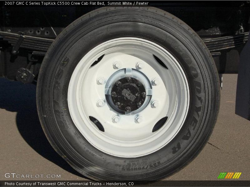 Summit White / Pewter 2007 GMC C Series TopKick C5500 Crew Cab Flat Bed