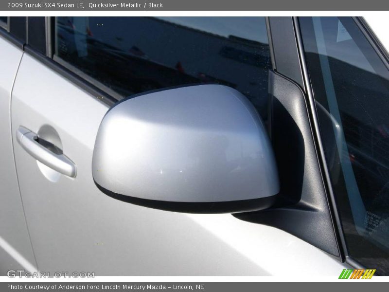 Quicksilver Metallic / Black 2009 Suzuki SX4 Sedan LE