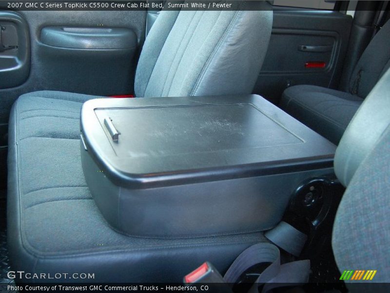 Summit White / Pewter 2007 GMC C Series TopKick C5500 Crew Cab Flat Bed